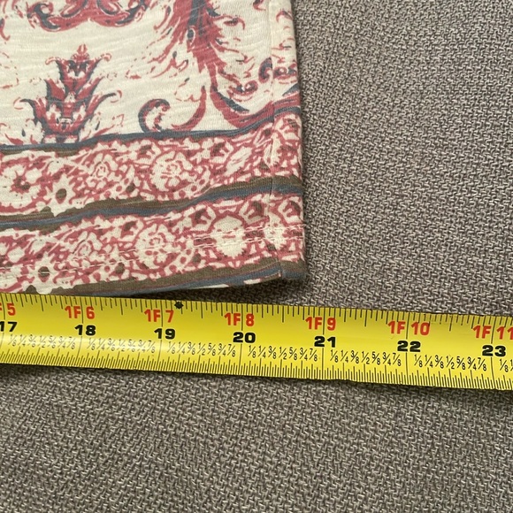 Lucky Brand Cotton Pattern Pullover Top Medium - Picture 7 of 10